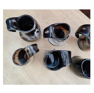 100% Tasse en corne de Viking naturelle faite à la main écologique Style nautique animal pour servir et boire dans un hôtel ou un restaurant à la maison - Product Image 1