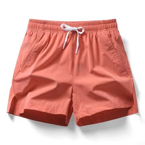 Nouvelles shortes de plage décontractées pour hommes, taille haute, respirantes, en satin, avec cordon de serrage, idéales pour les vacances à la mer et la natation - Product Image 6