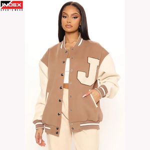 Chaqueta Varsity para Mujer, Modelo 2026, Estilo Atlético Moderno, Chaqueta Letterman de Béisbol para Compradores Mayoristas de Ropa - Product Image 1