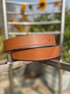 Cinturón Casual Hecho a Mano de Alta Calidad para Hombre con Hebilla de Hierro Bordada Estilo Western, 3.5cm de Ancho, 120cm de Largo, Diseño Elegante y Formal - Product Image 2