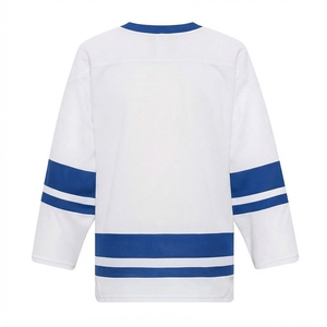 Camiseta de Hockey con Cuello en V, Manga Larga, Transpirable, de Malla, Unisex, para Adultos, Corte Regular, Estampado Sublimado - Product Image 3