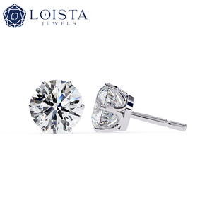 Pendientes de Diamantes Cultivados en Laboratorio con Certificación IGI Gia HPHT CVD, Pendientes de Oro, Joyería de Diamantes Cultivados en Laboratorio - Product Image 1