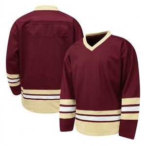 Uniforme de hockey respirant 100% polyester, logo personnalisé, maillots de hockey sur glace brodés en 3D, impression HD, maillots personnalisés pour hommes adultes, équipe personnalisée - Product Image 5