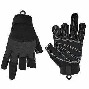 Gants d'escalade sans doigts, couleur et design personnalisés, respirants, antidérapants, avec sangle de poignet réglable, unisexes - Product Image 1