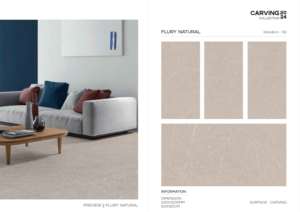 Azulejos de Porcelana Esmaltada con Superficie Tallada Arquitectónicamente, 600x1200mm, Formato Grande, para Pisos y Paredes en Proyectos de Interiores - Product Image 2