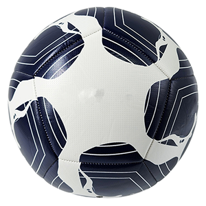 Ballon de football classique portable de haute qualité, personnalisable avec logo imprimé, en cuir PU, taille 5, cousu à la machine - Product Image 4