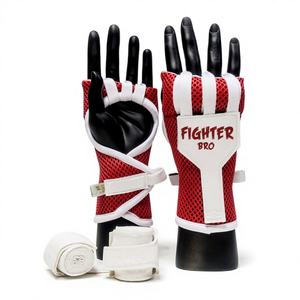 Gants de boxe à enroulement rapide avec protection des jointures pour l'entraînement, la boxe, le MMA, le Muay Thai, logo personnalisé, ajustement professionnel - Product Image 1