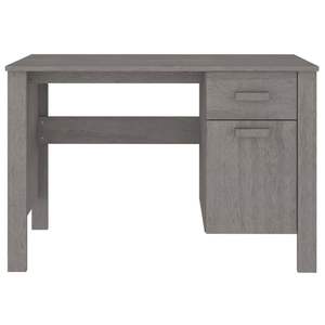 Bureau d'ordinateur rectangulaire gris clair en bois de pin massif et MDF avec lampe de bureau intégrée - Product Image 5