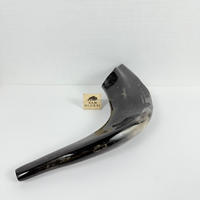 Shofar en corne de mouton poli naturel fait main, objet d'art et instrument de musique de collection |   Matériaux organiques de haute qualité mondiaux