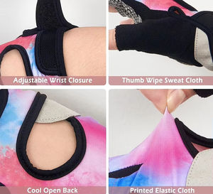 Gants de cyclisme demi-doigts personnalisés de haute qualité avec logo, respirants, rembourrés en cuir, pour la course sur route, antidérapants et légers - Product Image 6