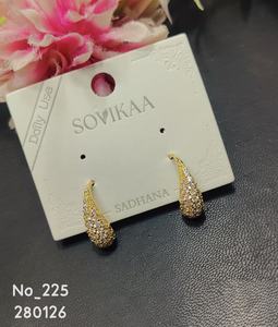 Modernos Pendientes de Perlas Geométricas de Acero Inoxidable Chapados en Oro, Regalos de Joyería para Fiestas - Product Image 2