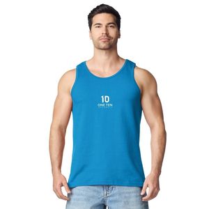 เสื้อกล้ามผู้ชายสีแซฟไฟร์ ผ้าฝ้าย ระบายอากาศ น้ำหนักเบา เหมาะสำหรับออกกำลังกาย ฟิตเนส วิ่ง ใส่ลำลองในฤดูร้อน - Product Image 2