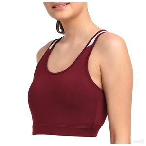 เสื้อชั้นในกีฬาแบบซัพพอร์ตสูงสำหรับผู้หญิง พร้อมโลโก้สั่งทำด้านหน้า ระบายอากาศได้ดี ผลิตจากผ้าสแปนเด็กซ์/ไนลอน เหมาะสำหรับโยคะและฟิตเนส - ขายส่ง - Product Image 4