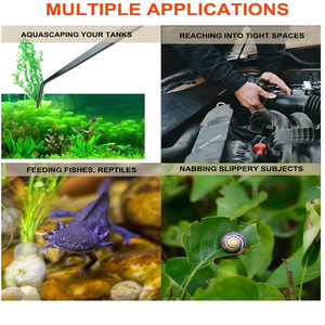 Pinzas de Alimentación Largas para Serpientes, Reutilizables, de Acero Inoxidable Alemán, con Agarre Antideslizante, Duraderas, para Alimentación de Insectos en Acuarios - Product Image 4