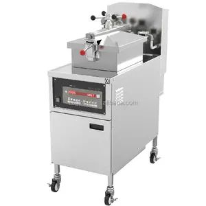 Commercial stainless steel deep fryer one cylinder two basket fried chicken machine