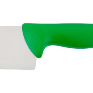 Cuchillos de Cocina con Mango Verde y Hoja Plateada con Punta, Protector de Dedos, Agarre Ergonómico Curvo para Cortar Vegetales y Preparar Comidas - Product Image 2