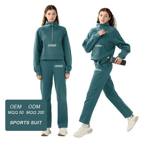 Conjunto Deportivo de Invierno para Mujer OEM 2026, 2 Piezas, Sudadera con Capucha y Pantalones Deportivos de Felpa, Ropa Casual para Actividades al Aire Libre - Product Image 5