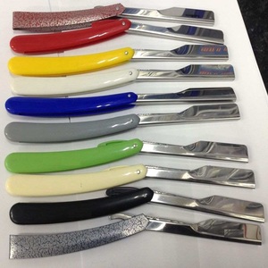 Custom Disposable Paper Coated Turkish Barber <b>Razor</b> with Wood & ABS Plastic Handles <b>Single</b> <b>Blade</b>-Customizable Design & Packing - Product Image 1