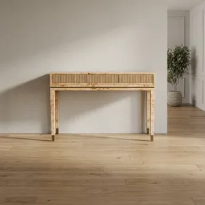 The elegant Aurelia Console <b>Table</b>, measuring 1100 x 360 x 800 mm, is perfect for a stylish hallway or living room. - Product Image 4