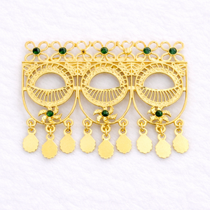 MOLL JEWELLERS - Joyería Vintage Chapada en Oro, Aleación Hecha a Mano, Ecológica, Impermeable, Elegante, con Brillantina, Mini Animales, Borlas y Flores - Product Image 3