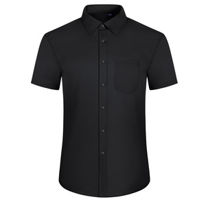 Chemise formelle pour homme, best-seller, éco-responsable, coupe ajustée. Confort Premium. Séchage rapide, respirant. Chemise à manches courtes et col rabattu BD - Product Image 5
