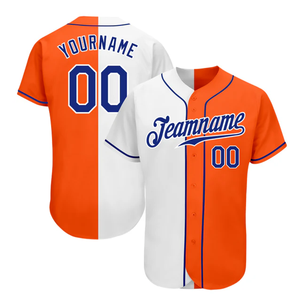 เสื้อเบสบอลแบบพรีเมียมสั่งทำพิเศษ ผ้าโพลีเอสเตอร์ 100% เสื้อทีมซอฟต์บอลพร้อมการพิมพ์แบบซับลิเมชั่นเต็มตัว โลโก้ทีมแบบกำหนดเองได้ - Product Image 2