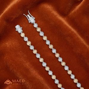 Collar de Lujo con Cuentas de Moissanita, Chapado en Oro de 18K, Cadena Estilo Hip Hop para Mujer y Hombre, Regalo - Product Image 4