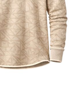 Sweat-shirt Henley imprimé géométrique personnalisé pour homme, manches longues, en molleton bouclette, coupe classique, haut décontracté, vêtements d'hiver pour homme, nouveauté - Product Image 6
