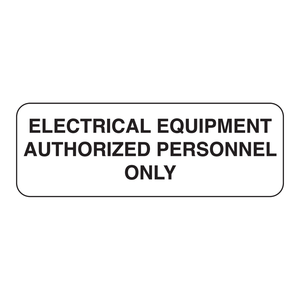 Panneau de signalisation de sécurité électrique pour intérieur/extérieur, destiné aux personnels autorisés Brady uniquement - Product Image 1