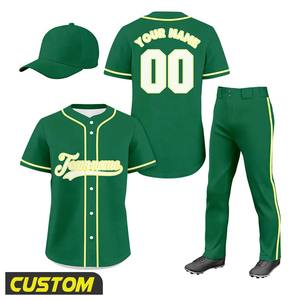 Ensemble d'uniformes de baseball respirants de haute qualité, grandes tailles, entièrement personnalisables et prêts à l'emploi pour les individus et les équipes - Product Image 5