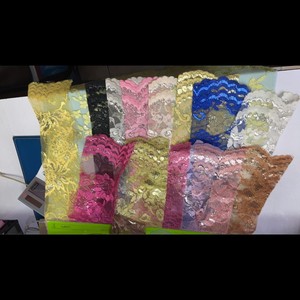 ผ้าลูกไม้ราเชลโพลีเอสเตอร์คุณภาพดี ขนาดกว้าง 44 นิ้ว สีสันสวยงาม พร้อมจัดส่งทันที - Product Image 3