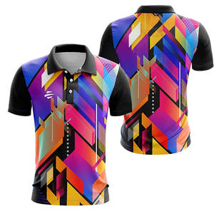 เสื้อโปโลกีฬาผู้ชาย แบบสั่งทำพิเศษ ผ้าโพลีเอสเตอร์ ระบายเหงื่อ แห้งเร็ว เหมาะสำหรับกอล์ฟ - Product Image 3