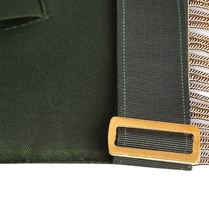 Tablier de Maître Maçonnique Ancien Souverain Grand Maître, en Velours Vert Forêt avec Franges Dorées, Style Personnalisé - Product Image 2