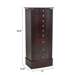 Scatola Portagioie in Legno di Noce, Elegante Contenitore Organizzatore per Collane e Accessori - Product Image 6