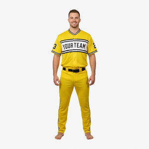 Uniformes de baseball 100 % polyester OEM, personnalisez votre propre tenue de sport pour adultes avec impression par sublimation - Product Image 5