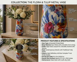 New Arrival Set of 3 Metal <b>Flower</b> Vase <b>Sticker</b> Enamel Medium Size Modern <b>Flower</b> Pot for Home and Table Decor Handmade Customized - Product Image 4