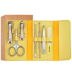 Professional High Quality Classic Stainless Steel <b>Manicure</b> Pedicure <b>Kit</b> 5 in 1 Nail Care Tools Set with Portable Case for Adults - Product Image 1