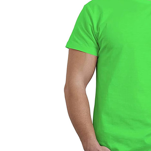 T-shirt pour homme 100% coton, décontracté, manches courtes, col rond, couleur unie, respirant, tee-shirt de mode pour tous les jours - Product Image 3