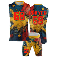 Maillot de football respirant unisexe en gros, tenue d'entraînement imprimée par sublimation, ensemble uniforme personnalisé avec logo Wv96