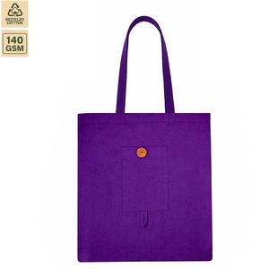 Sac de courses pliable en coton 140 GSM, pour épicerie et voyage, 38x42 cm, plat, avec logo personnalisé, vente en gros, OEM, marque privée, commande en gros, modèle SS144 - Product Image 1