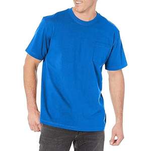 เสื้อยืดเปล่าแบบกำหนดเองสำหรับผู้ชาย ผ้าฝ้ายผสมโพลีเอสเตอร์ เนื้อหนา แขนเสื้อแบบริงเกอร์ คอกลม สวมใส่สบายๆ เสื้อยืดแบบริงเกอร์ - Product Image 5