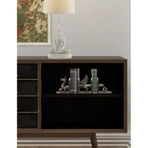 Soporte de Libros Metálico Hecho a Mano, Decorativo y Moderno, para Oficina, Escritorio, Hogar, Biblioteca, Escultura Moderna Pulida - Product Image 2