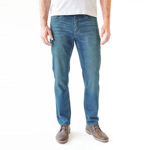 ODM Denim Jeans Manufacturer <b>Men</b> Relaxed Fit Denim Jeans High Quality Straight Denim Jeans Smart Casual <b>Trousers</b> - Product Image 1