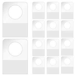 Round Hole Self <b>Adhesive</b> Hanging Tabs Heavy Duty Sticky <b>Adhesive</b> Clear Hang Tabs for Retail Displays - Product Image 2