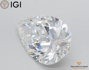 Signature Stone 5,00 Carat Lab Grown CVD Diamante suelto Corte de pera 14,90 MM IGI Certificado F Color VS1 Claridad para icono de joyería - Product Image 3