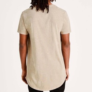T-shirts décontractés d'été pour hommes, 100% coton, imprimés sur mesure, effet délavé, dernière mode - Product Image 3