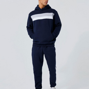 ชุดแทรคสูทผู้ชายทรงหลวมปักลายโลโก้แบบสตรีทแวร์ แต่งลายปะติด ทรงสลิมฟิต แขนยาวทรงบาน - Product Image 1