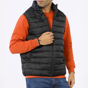 Chalecos acolchados sin mangas de alta calidad para hombre, ligeros, de tela de poliéster, con cuello alto y cierre de cremallera. - Product Image 3