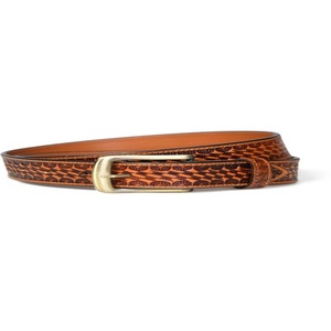 High grade Basket Embossed Hand Carving and Hand Painting Unisex Genuine Western Leather <b>Tooling</b> <b>Belt</b> - Product Image 4