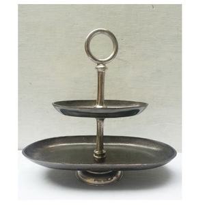 Round 3-Tier Fancy Shape Aluminium Eco-Friendly Customizable <b>Cake</b> <b>Stand</b> Metal Desserts Cupcakes Cookies Serving Platter - Product Image 2